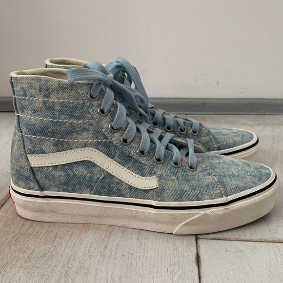 New Vans SK8-Hi Tapered Denim Sneakers Size 7 - Picture 3 of 8